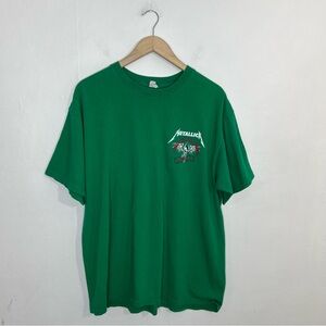 Vintage Metallica Broken Beaten Locally Green Backline Roadie Shirt Size XL